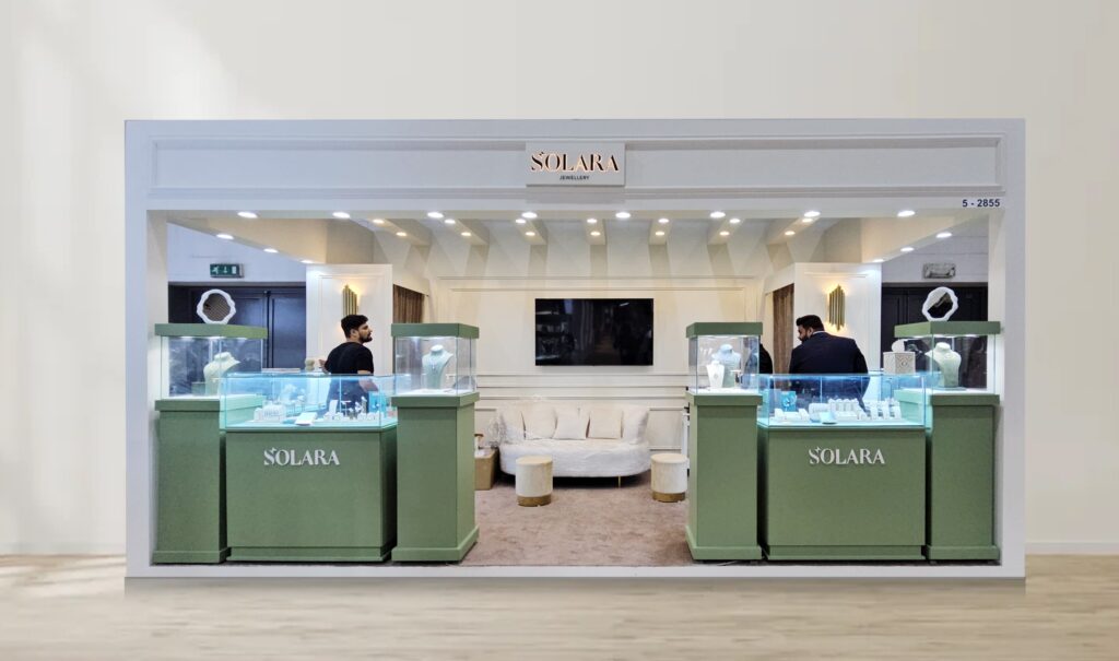 Jewelry booth setup Sharjah Expo (1)