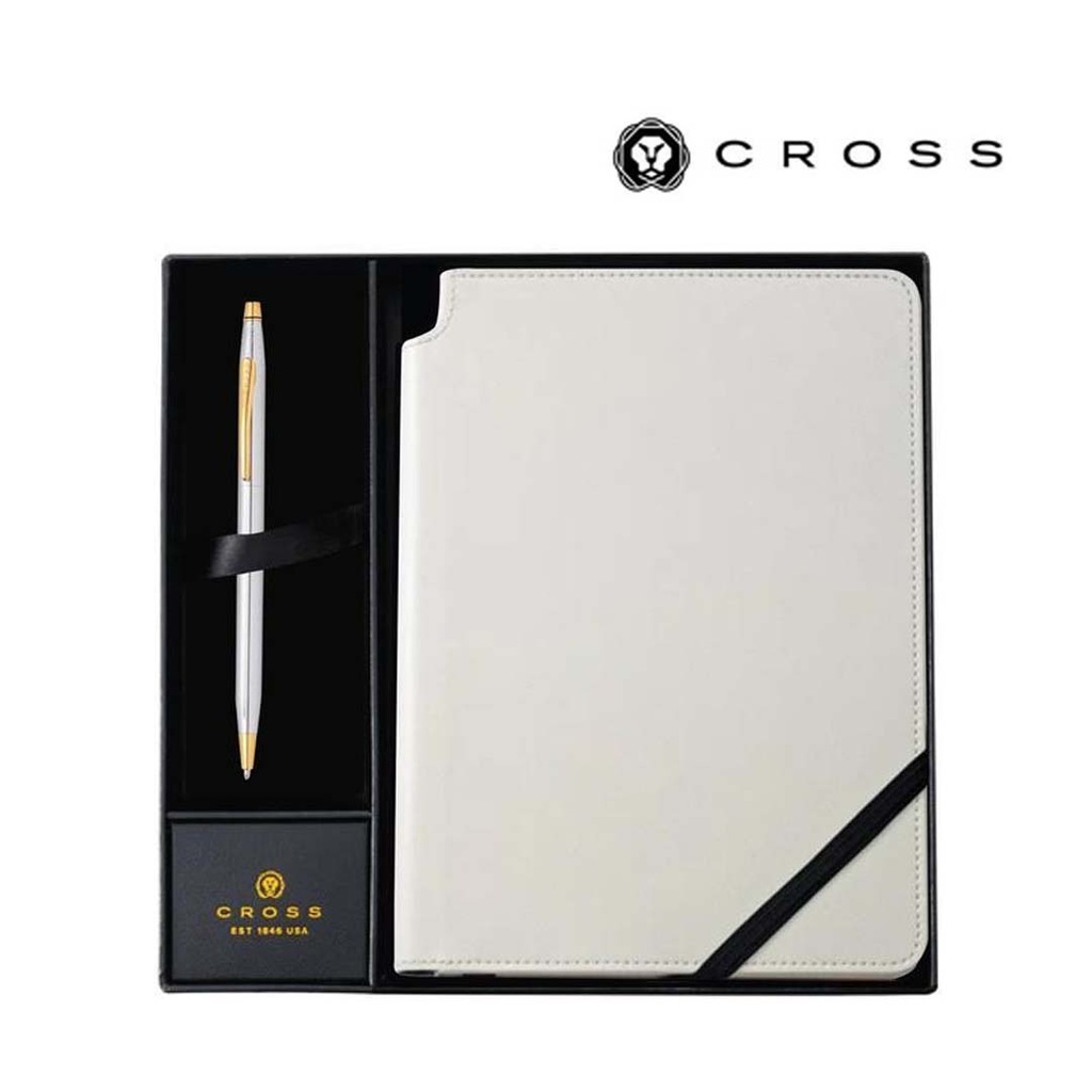 Cross-Classic-Century®-Medalist®-Ballpoint-Pen-with-Classic-White-Journal-Gift-Set