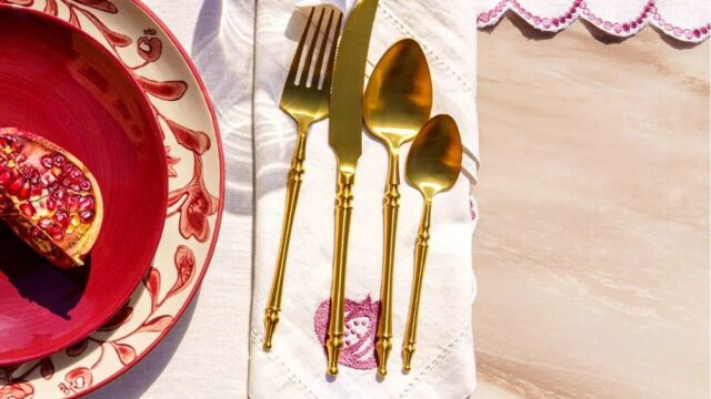 Vera16piecegoldcutleryset